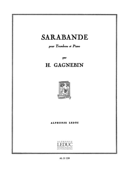 Sarabande (trombone & Piano)
