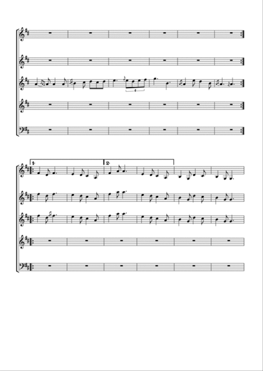 Christmas Day in the Morning Small Ensemble scores gallery preview page 2
