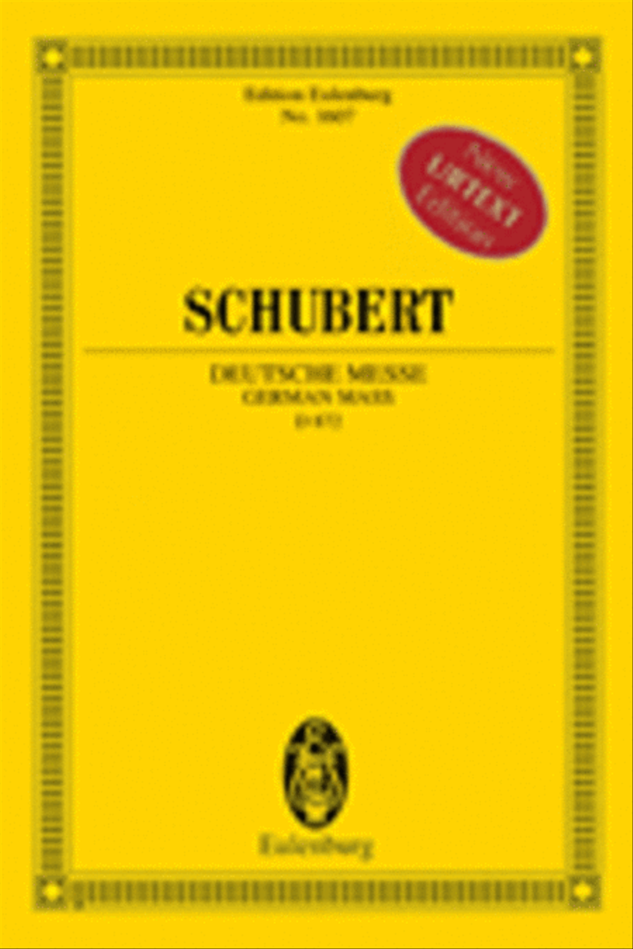 German Mass, D 872 Choir scores gallery preview page 1