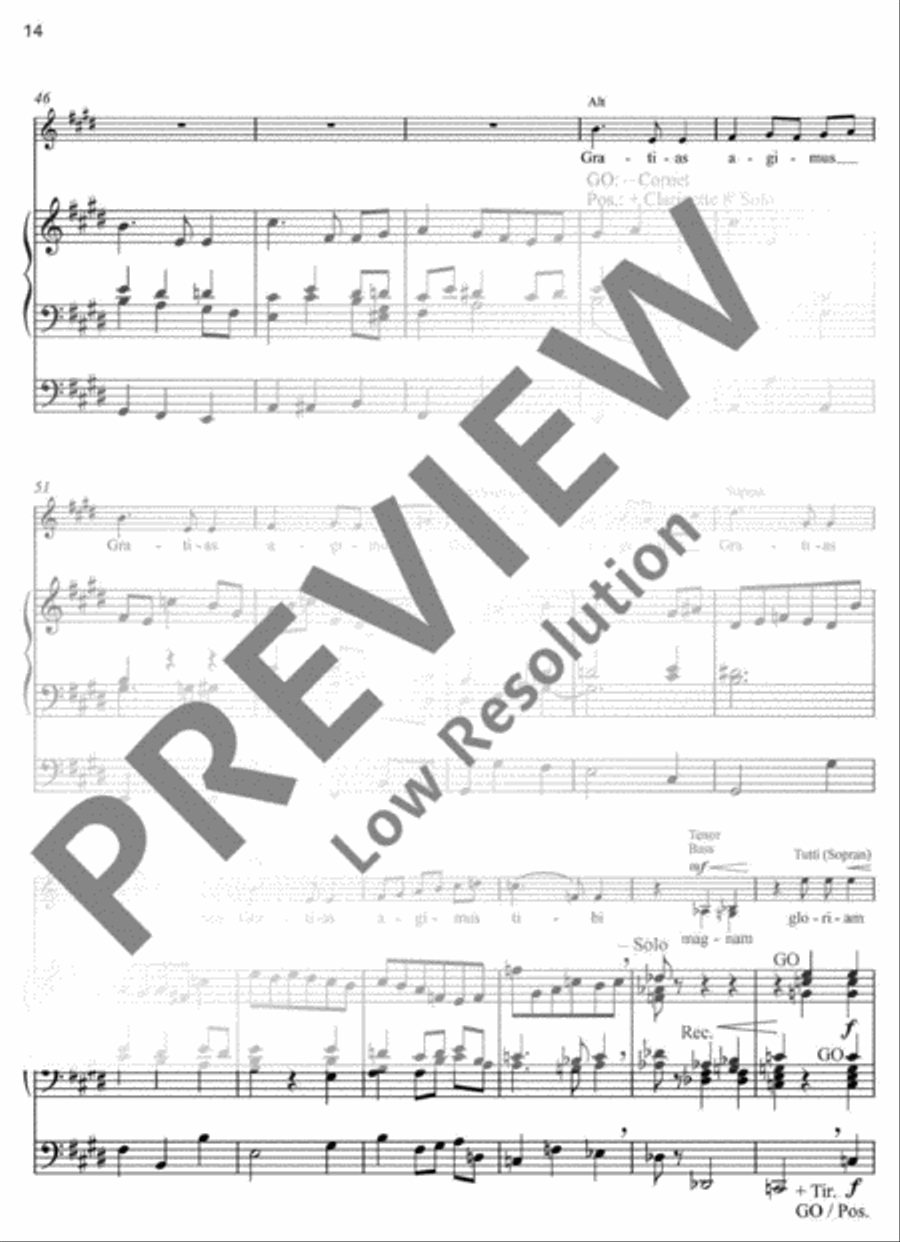 Missa festiva Organ scores gallery preview page 14