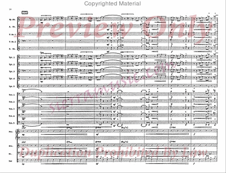 Temple Street Temple Street Jazz Ensemble scores gallery preview page 19