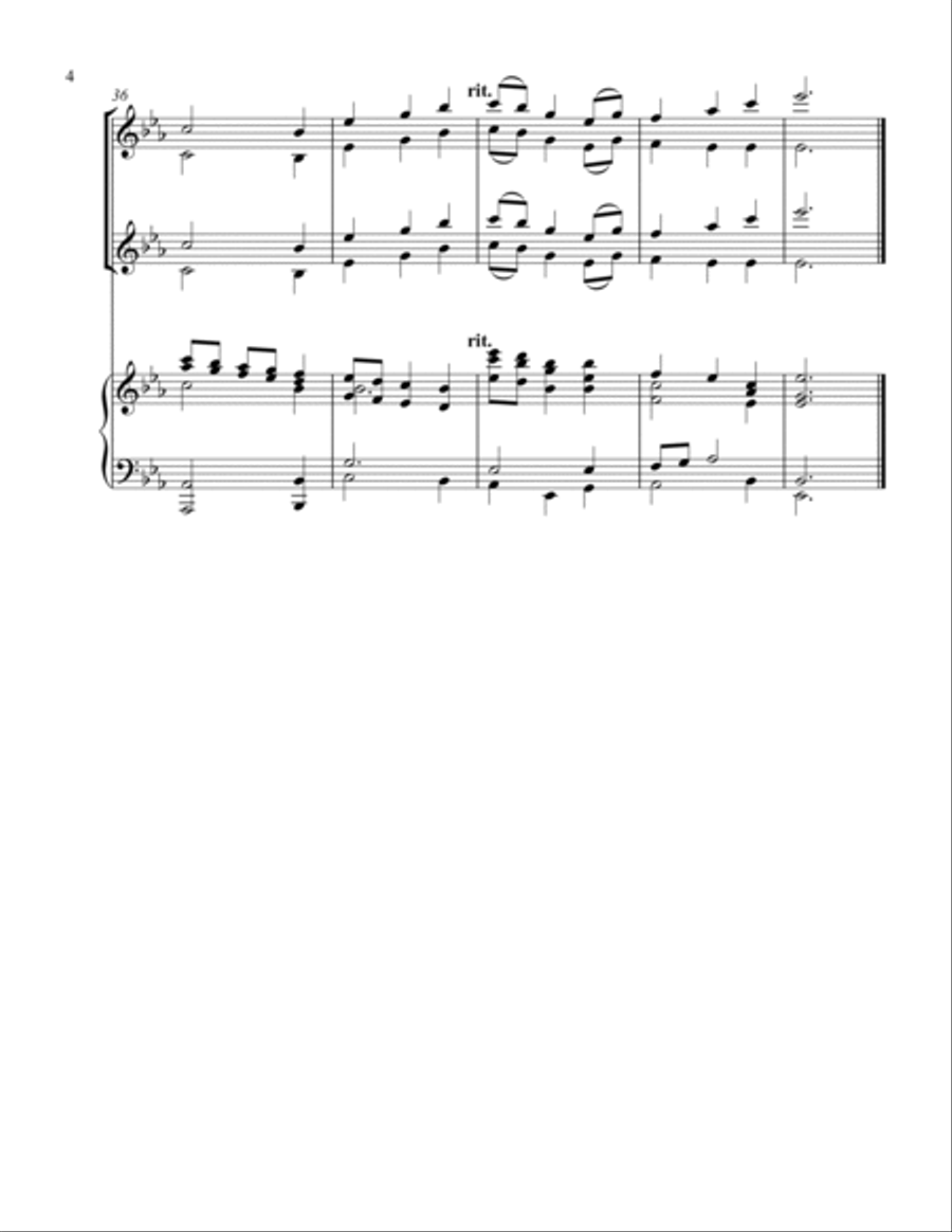 Be Thou My Vision Flute Duet scores gallery preview page 4