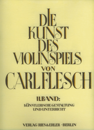 Book cover for Die Kunst des Violinspiels Vol. 2