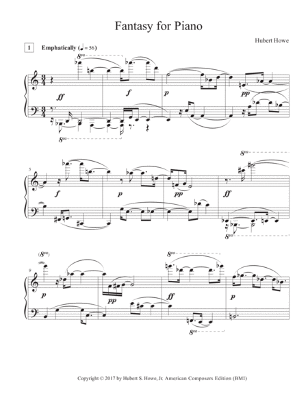 [Howe] Fantasy for Piano