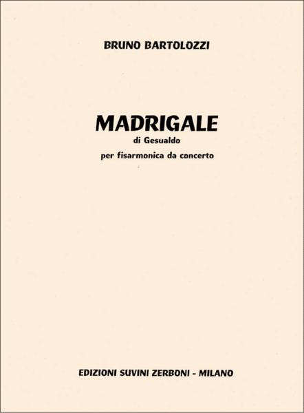 Madrigale Di Gesualdo (1976)
