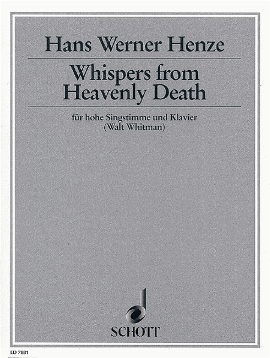 Whispers from Heavenly Death High Voice scores gallery preview page 1