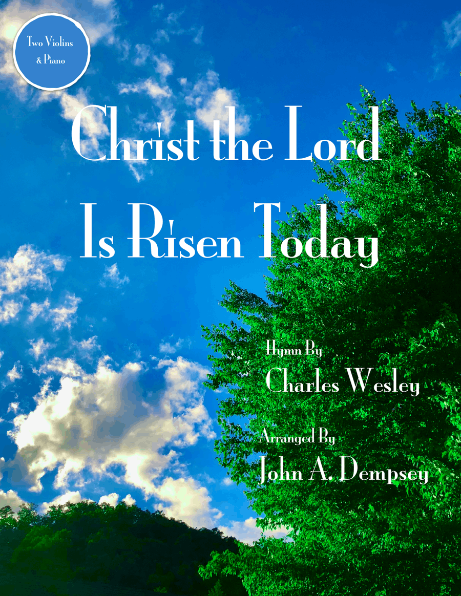 Christ the Lord is Risen Today (Trio for Two Violins and Piano) String Duet scores gallery preview page 1