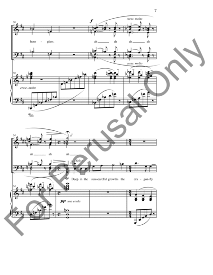 Silent Noon 4-Part scores gallery preview page 8