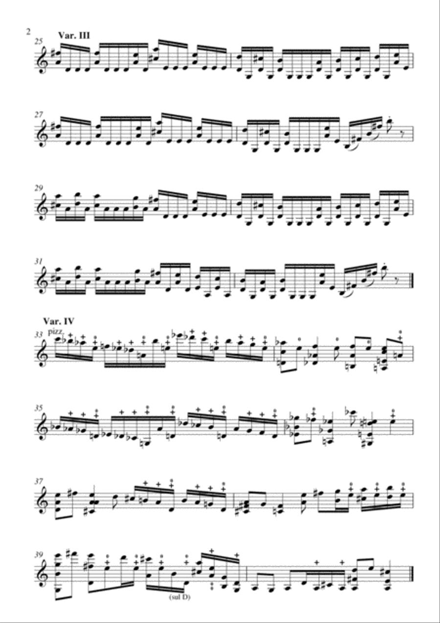 'Potters' capriccio' (for violin solo) Violin Solo scores gallery preview page 2