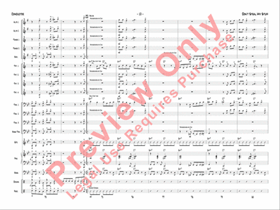Don't Steal My Stuff Don't Steal My Stuff Jazz Ensemble scores gallery preview page 13
