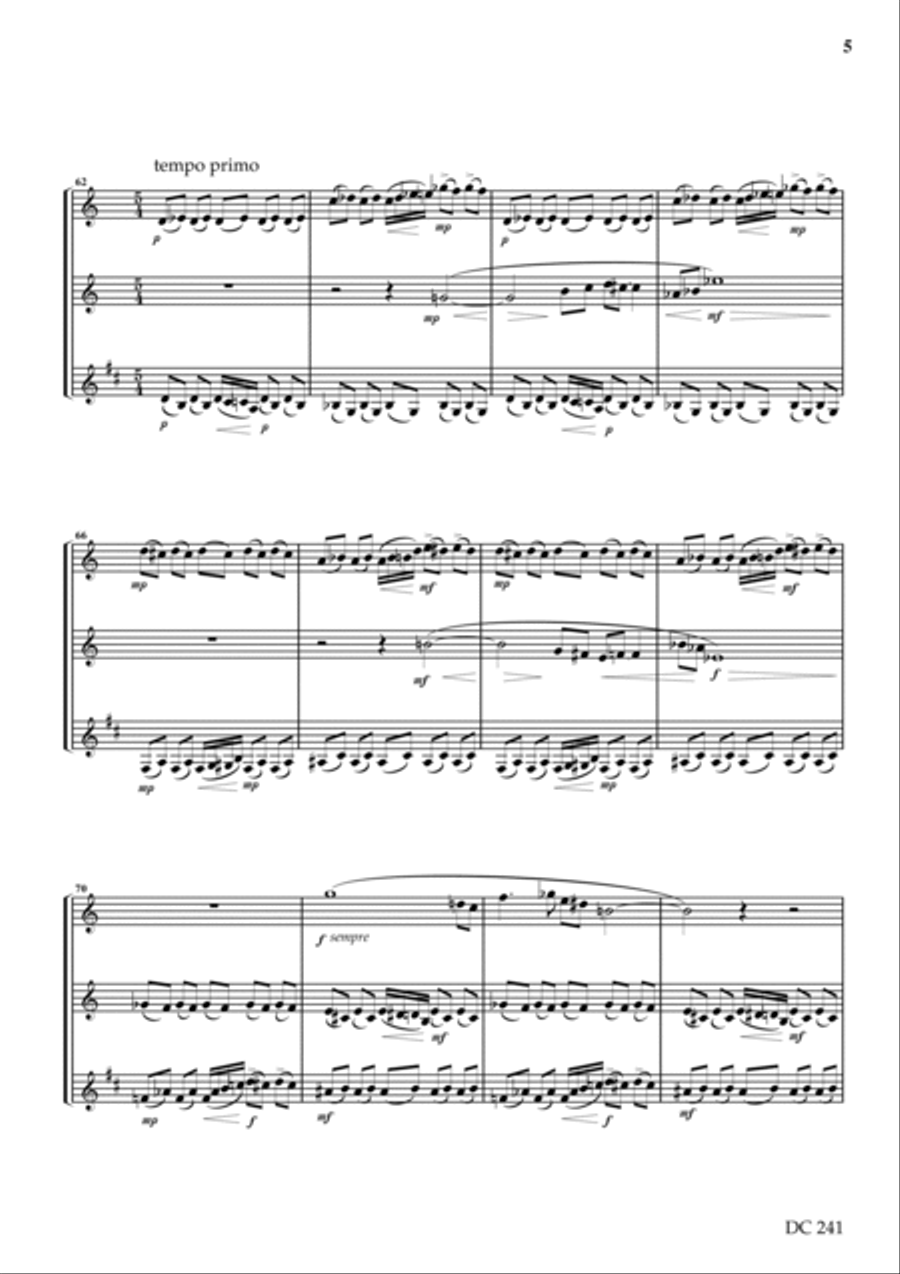 Wind trio Woodwind Trio scores gallery preview page 5