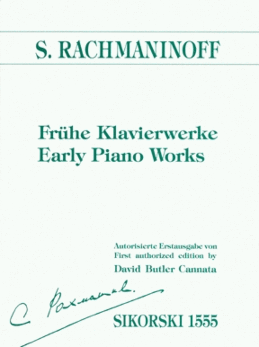 Early Piano Works Nine Pieces With Critical Commentary