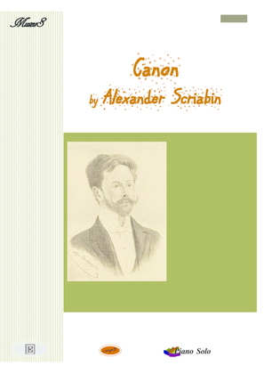 Canon piano solo by Alexander Scriabin