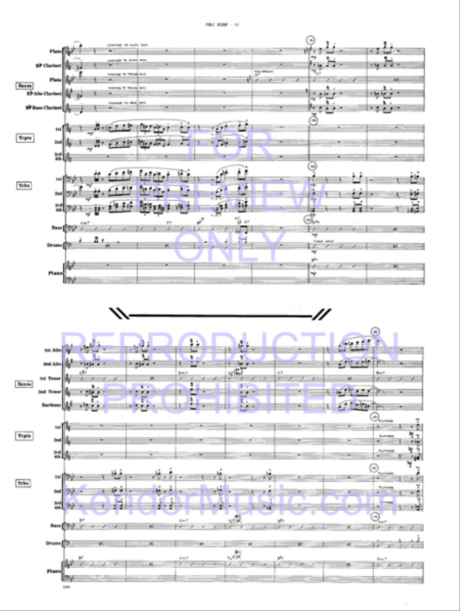 Road Time Shuffle Jazz Ensemble scores gallery preview page 14