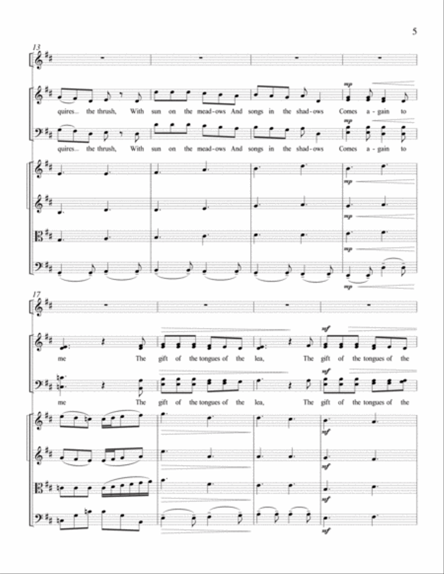 Spring Carol Spring Carol Choir scores gallery preview page 5