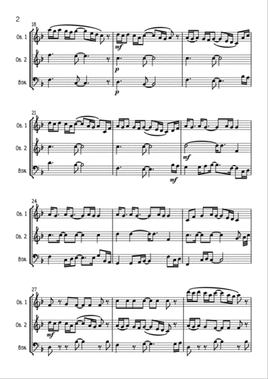 Paradise Woodwind Trio scores gallery preview page 2