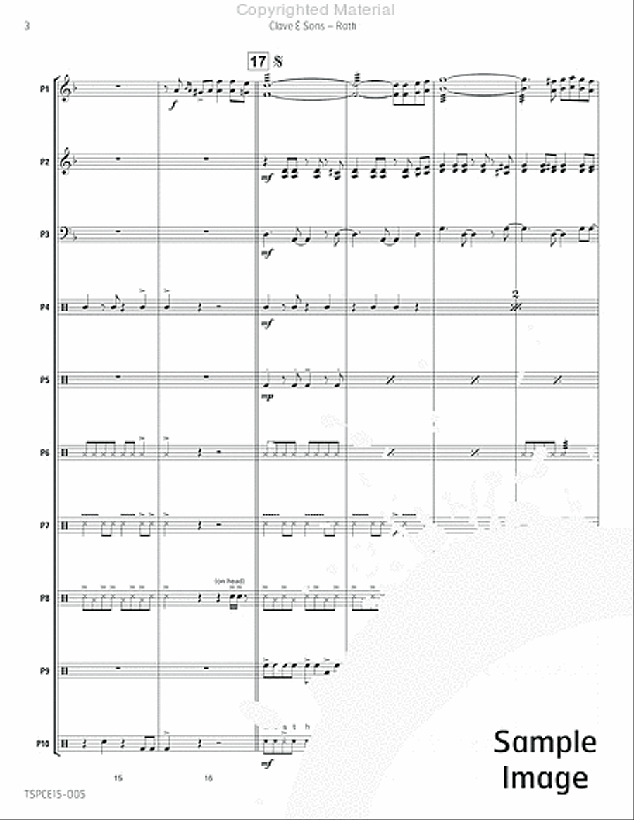 Clave & Sons Percussion Ensemble scores gallery preview page 7