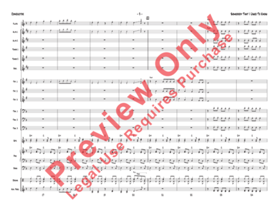 Somebody That I Used to Know Jazz Ensemble scores gallery preview page 6