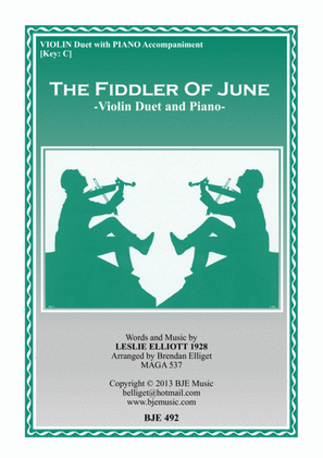 The Fiddler of June - Violin Duet and Piano Score and Parts PDF