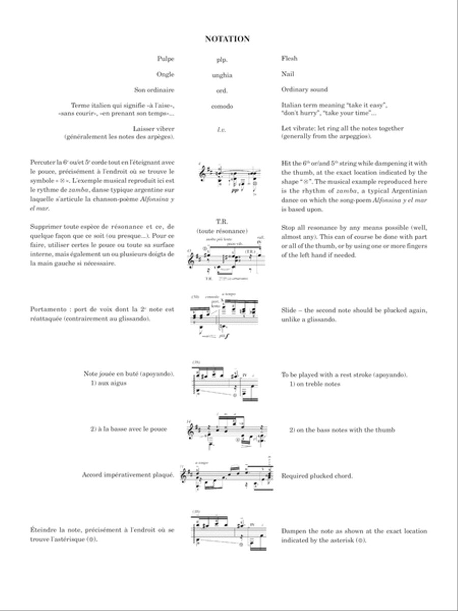 Alfonsina y el mar Classical Guitar scores gallery preview page 3