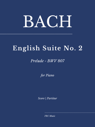 Book cover for JS Bach: English Suite II - Prelude - BWV 807 - As played by Ivo POGORELICH