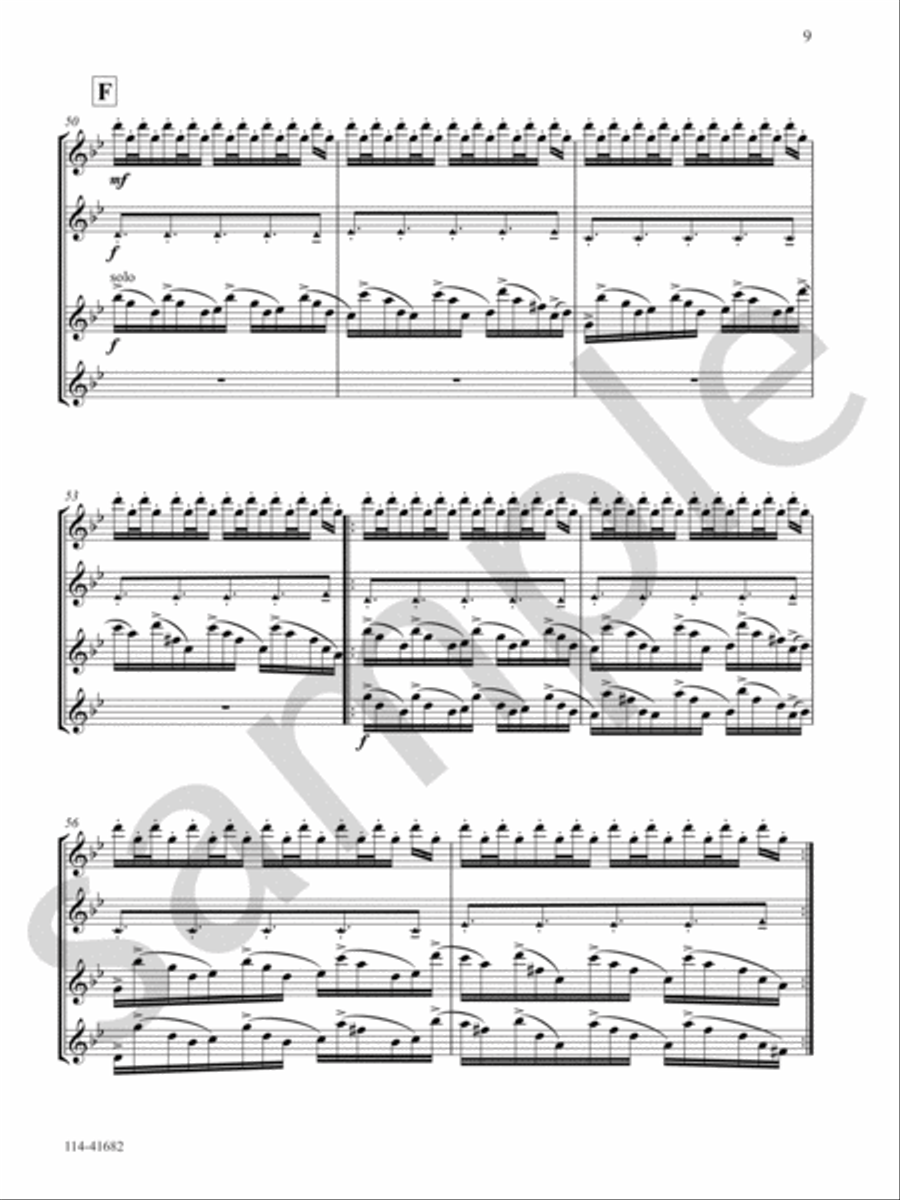 Raga Saat Flute Quartet scores gallery preview page 9