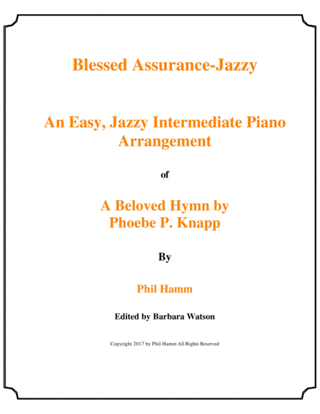 Blessed Assurance-Jazzy image number null