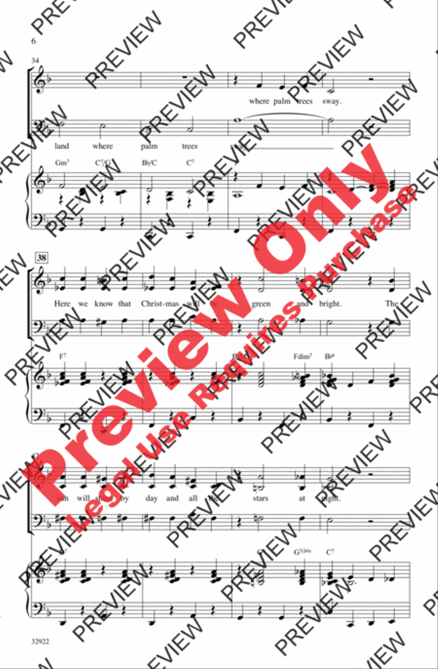 Mele Kalikimaka 3-Part scores gallery preview page 5