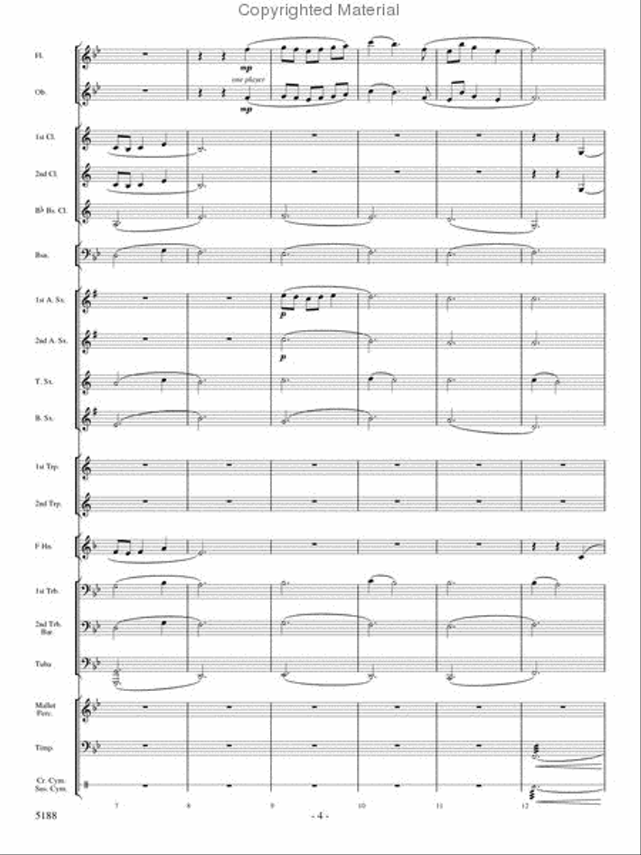 A Song of Hope A Song of Hope Concert Band scores gallery preview page 3