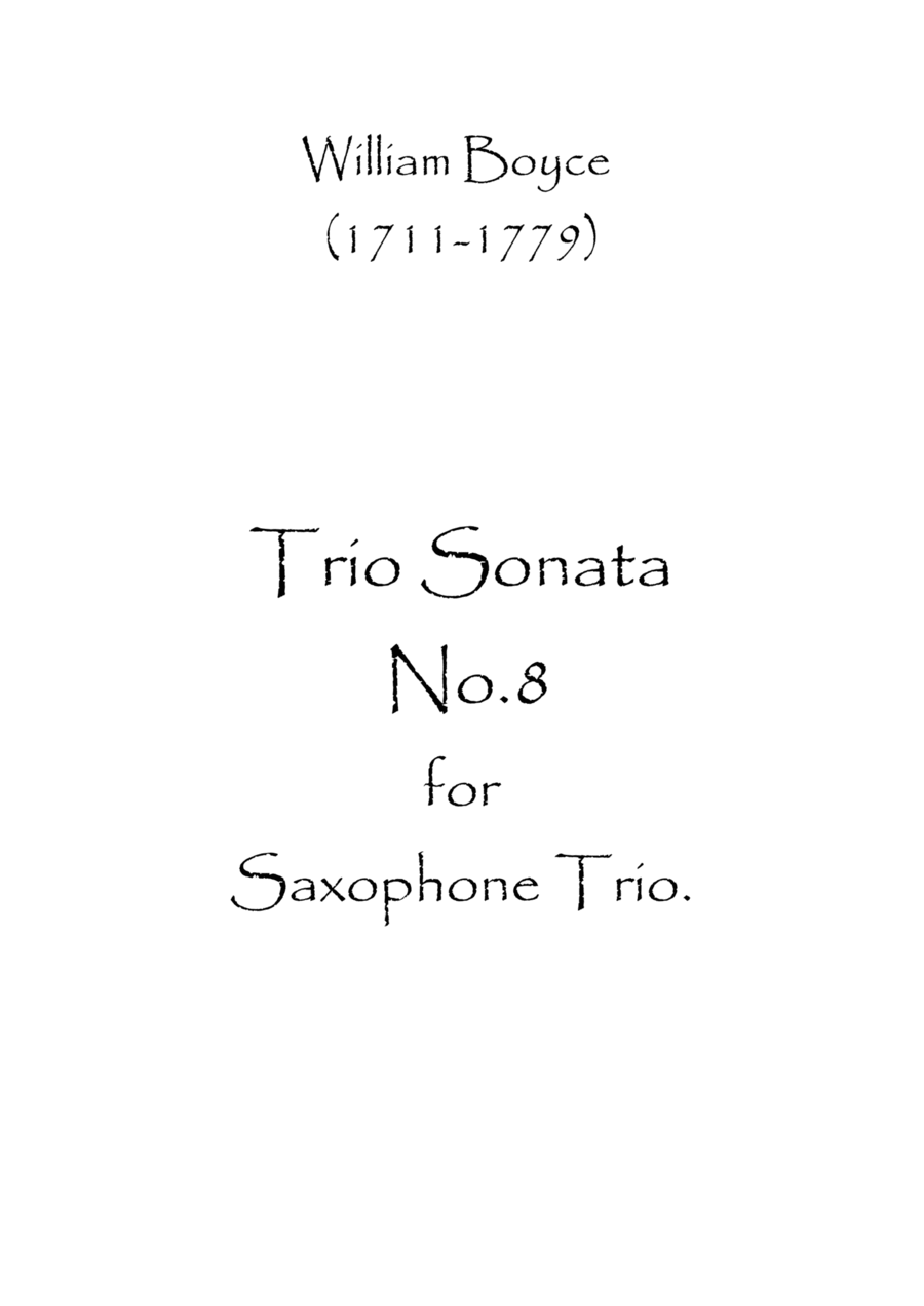 Trio Sonata No.8 Woodwind Trio scores gallery preview page 1