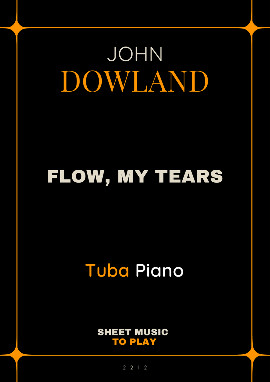 Flow My Tears - Tuba and Piano (Full Score and Parts) Piano scores gallery preview page 1