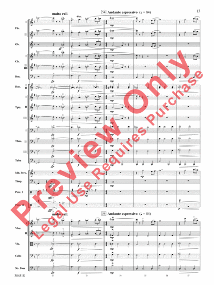 Resurgences Full Orchestra scores gallery preview page 14