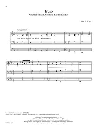 Book cover for Truro (Downloadable Modulation and Alternate Harmonization)