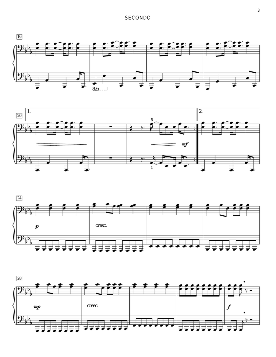 If We Were A Movie If We Were A Movie Piano Duet scores gallery preview page 3