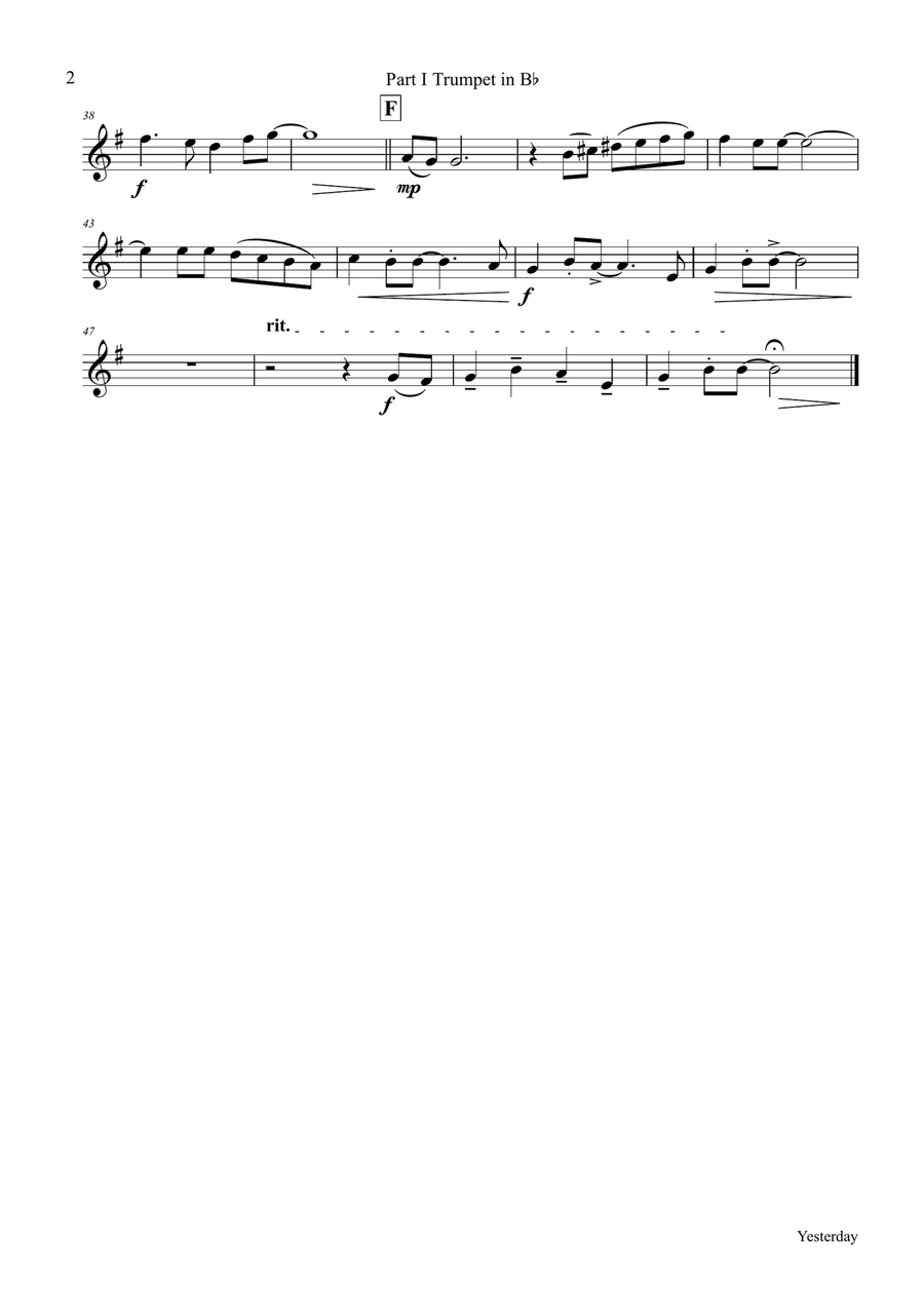 Yesterday Brass Ensemble scores gallery preview page 5