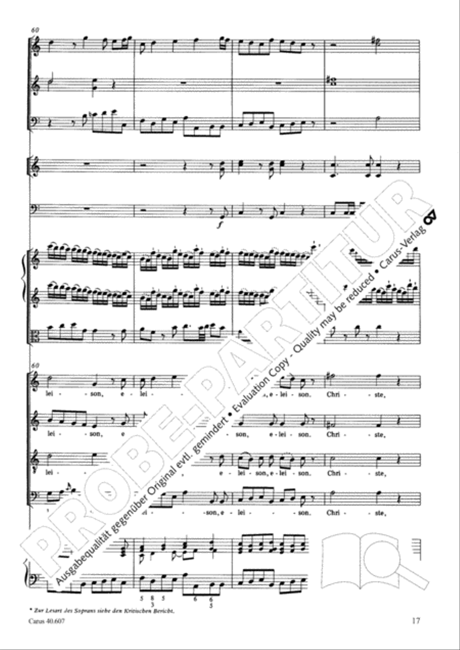 Mass in time of war (Missa in tempore belli) 4-Part scores gallery preview page 28