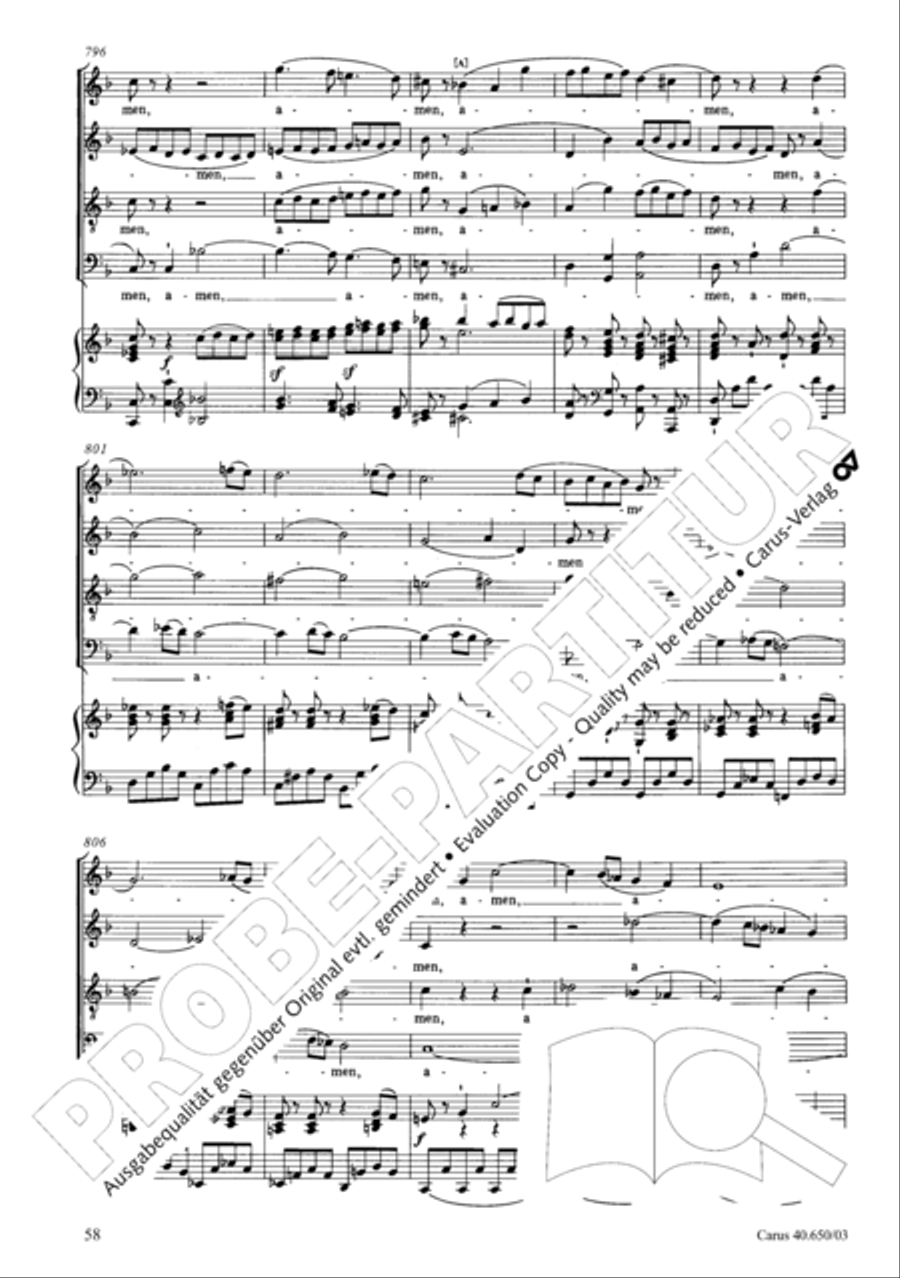 Petite Messe solennelle 4-Part scores gallery preview page 61