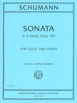 Book cover for Sonata In A Minor, Opus 105