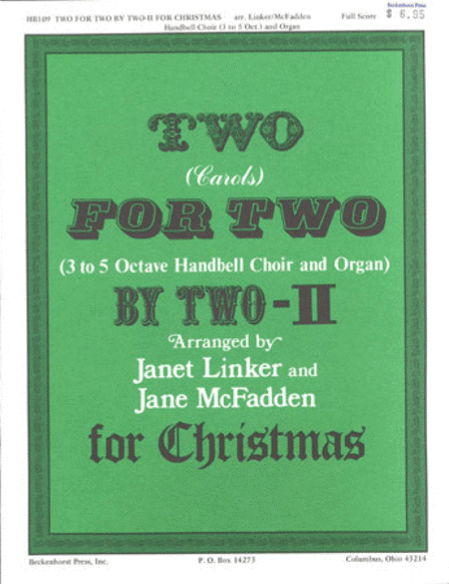 Two for Two by Two for Christmas II - full score Handbell Choir scores gallery preview page 1