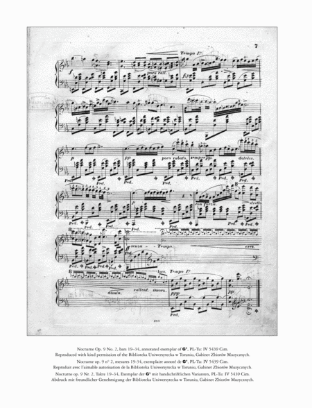 Nocturne in E flat major, Op. 9 No. 2 (comparative edition)