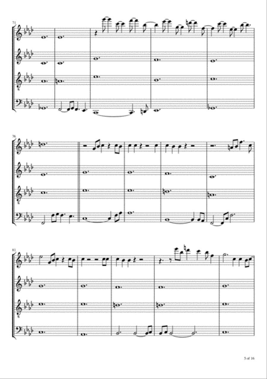 Bottom Of Your Soul Woodwind Quartet scores gallery preview page 6