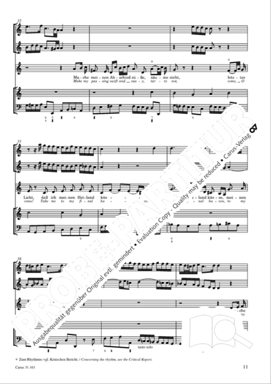 Komm, du susse Todesstunde 4-Part scores gallery preview page 11