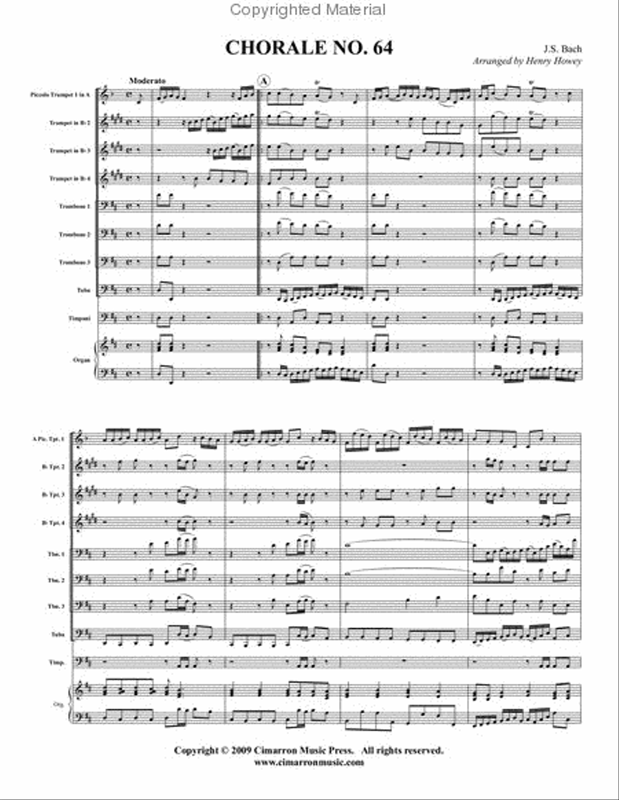 Chorale No. 64 Chorale No. 64 Brass Ensemble scores gallery preview page 2