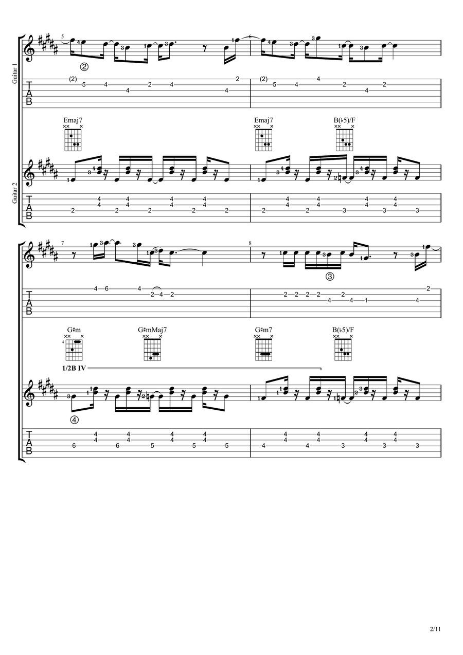 The Perfect Pair The Perfect Pair Guitar Ensemble scores gallery preview page 2