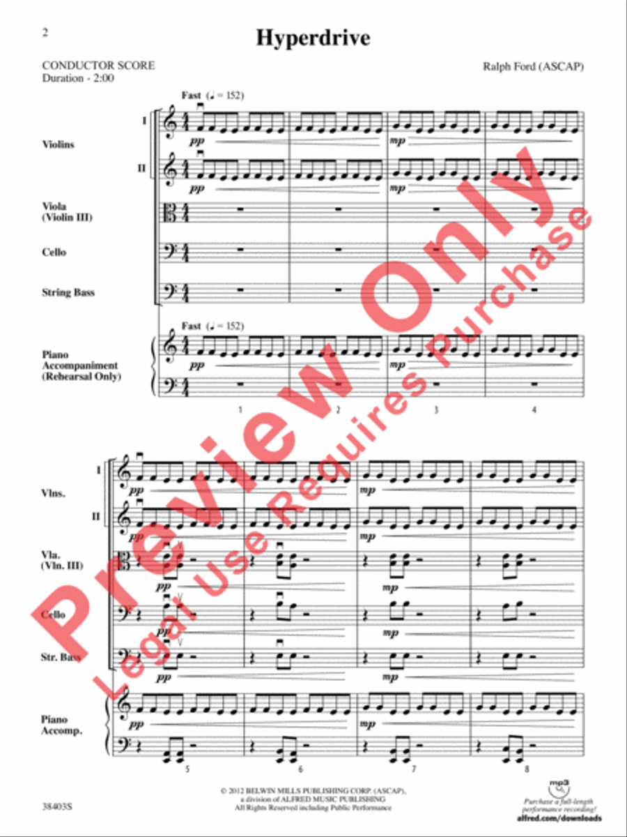 Hyperdrive String Orchestra scores gallery preview page 3