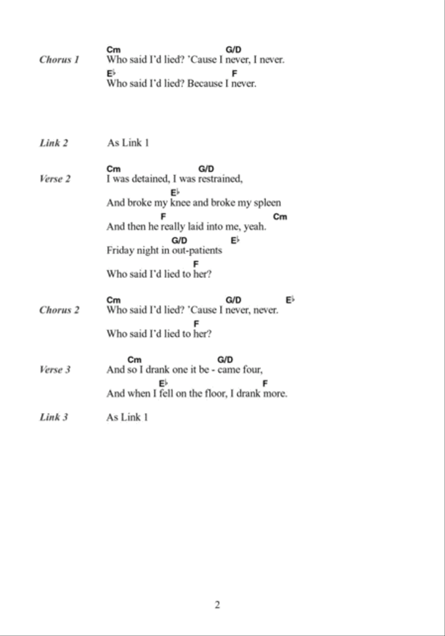 Stop Me If You Think You've Heard This One Before Acoustic Guitar scores gallery preview page 2