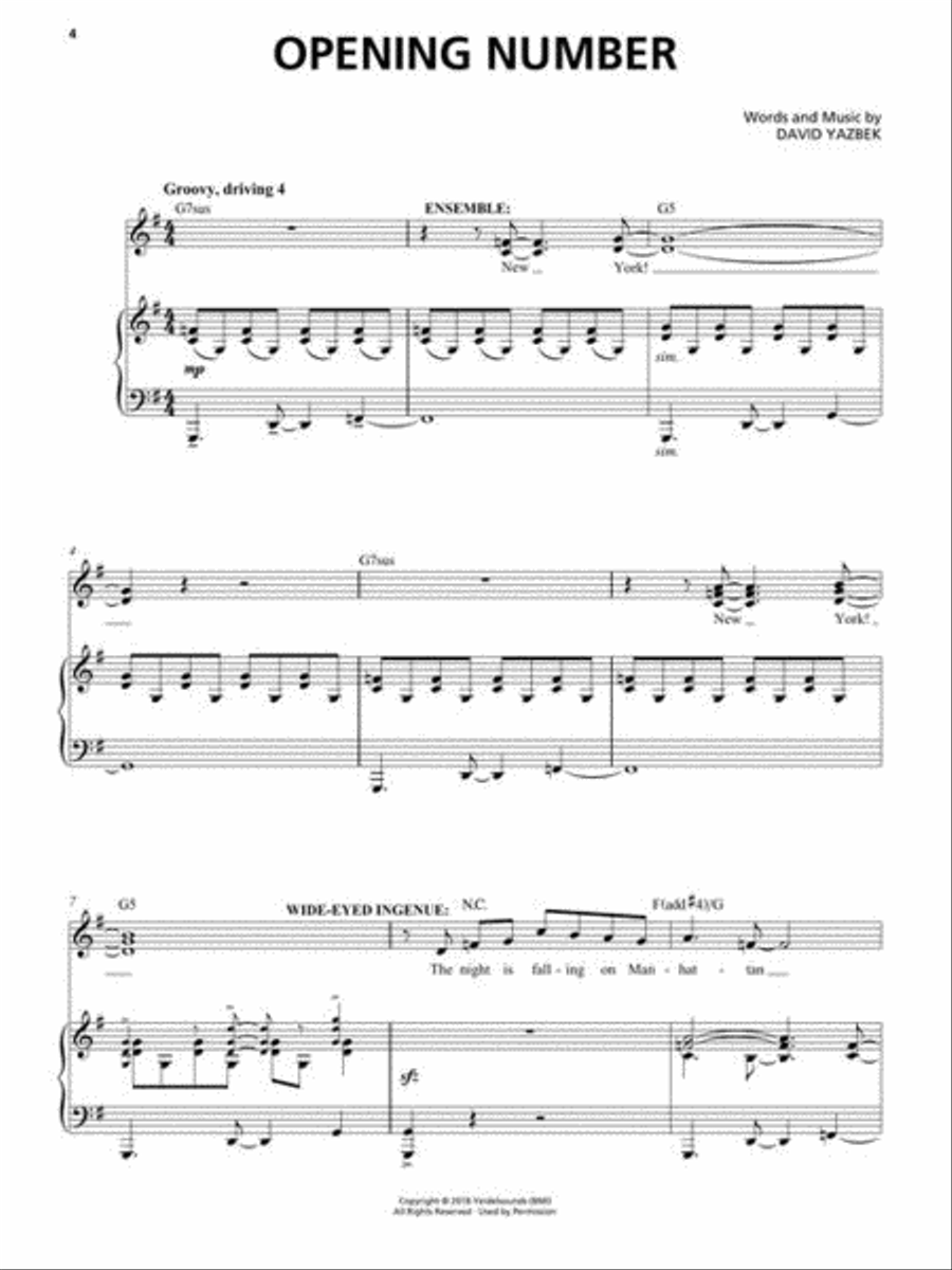 <br>Sheet music extract