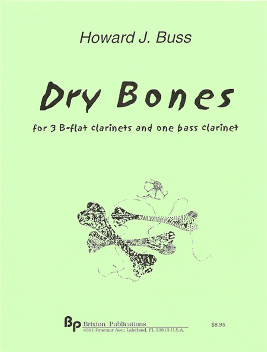 Dry Bones Dry Bones Clarinet Quartet scores gallery preview page 1