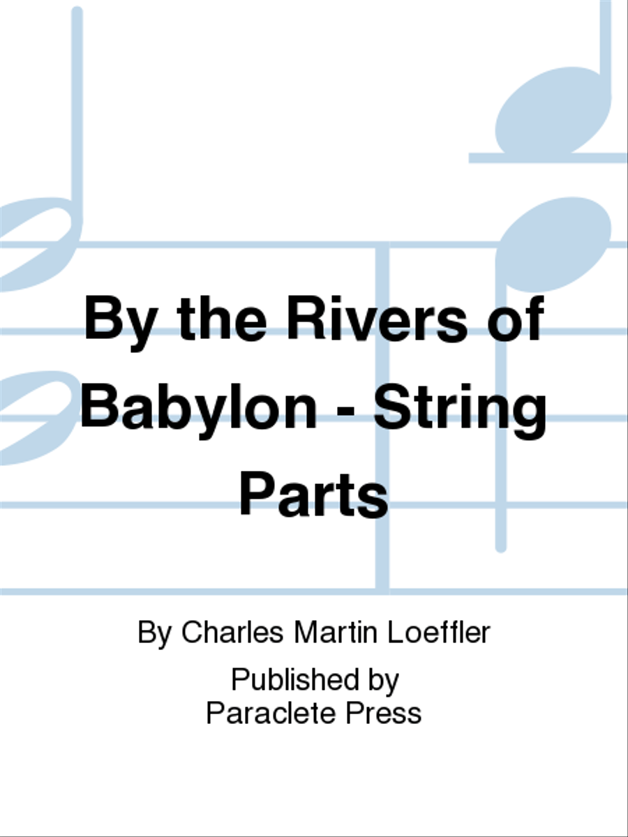 By the Rivers of Babylon - String Parts Choir scores gallery preview page 1