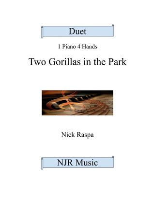 Book cover for Two Gorillas in the Park (1 piano 4 hands) elementary - complete set